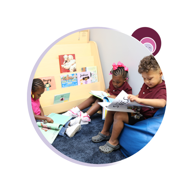 children playing in childcare center