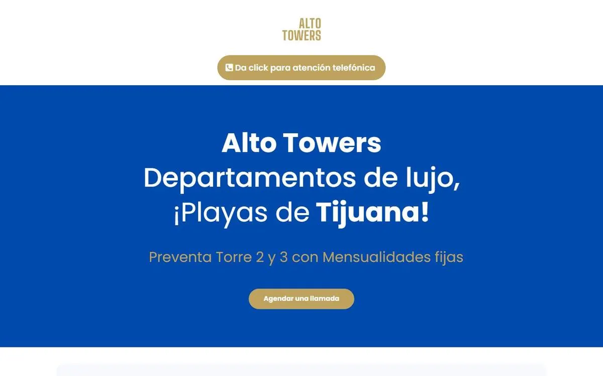 Alto Towers website homepage