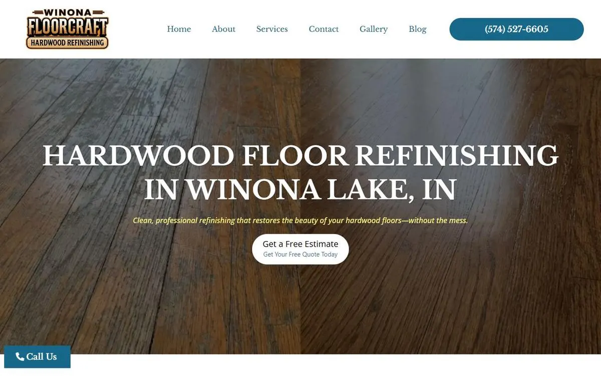 Winona FloorCraft website homepage