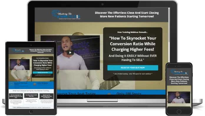 Chiroclose.live event funnel built on ClickFunnels
