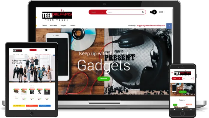 Teen Dream Teen Vogue fashion store built on Shopify