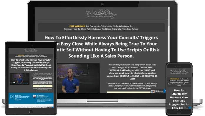 Dr. Richard Avary authority funnel built on ClickFunnels