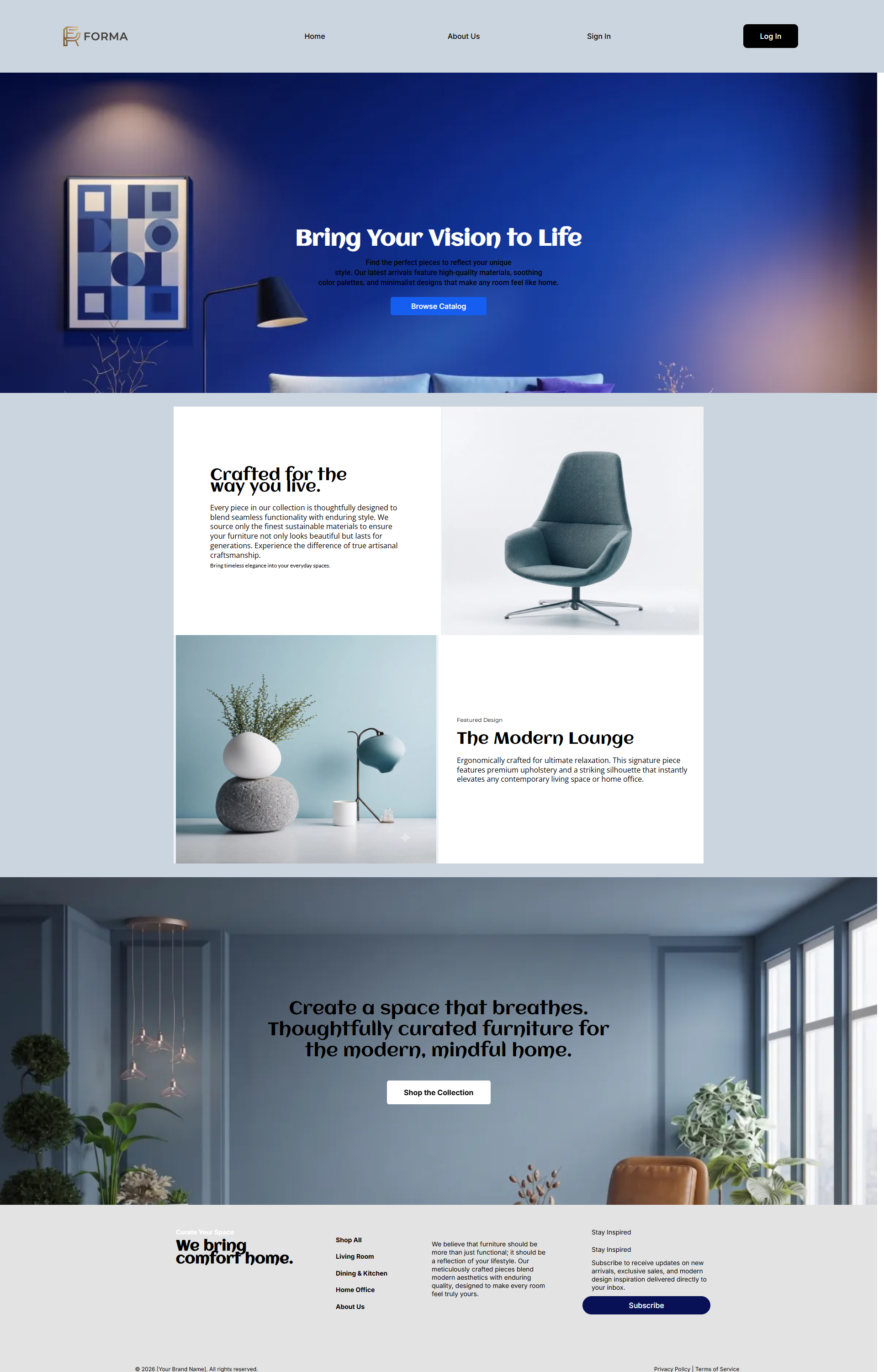 Forma full website design
