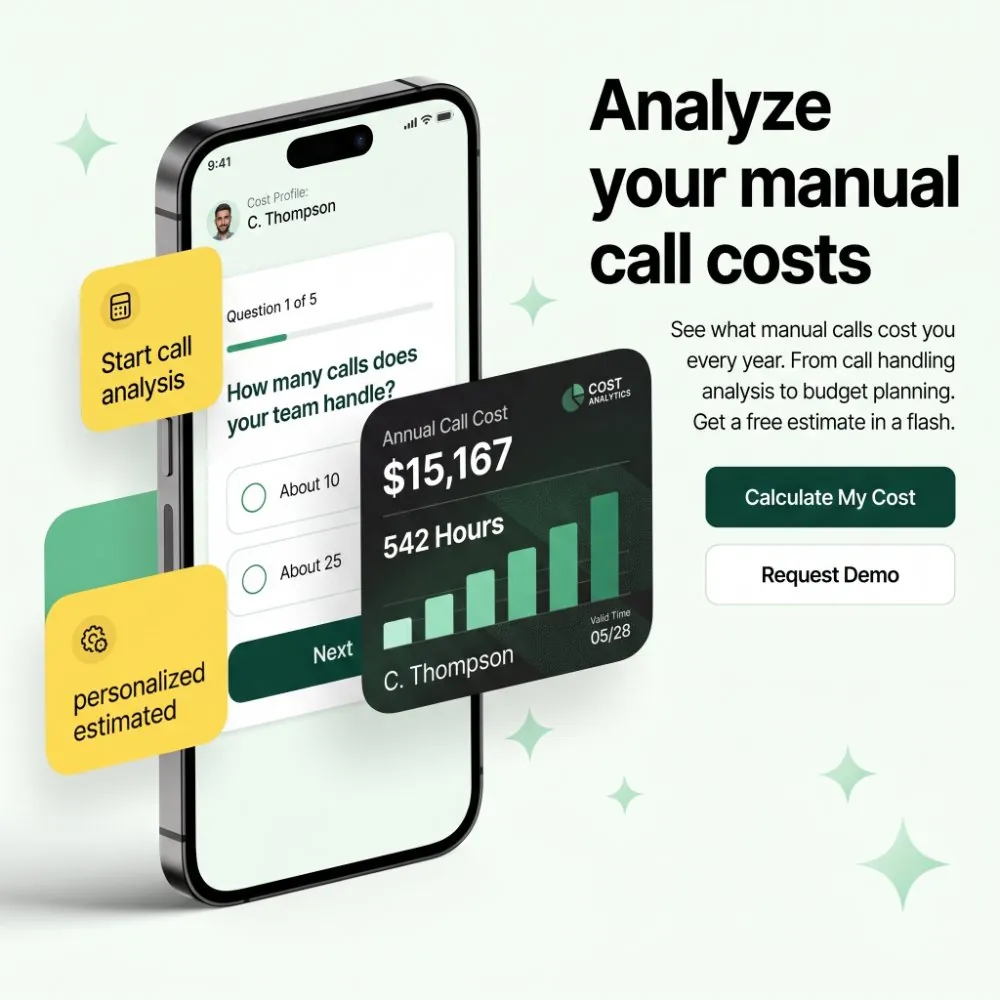 Manual call cost calculator