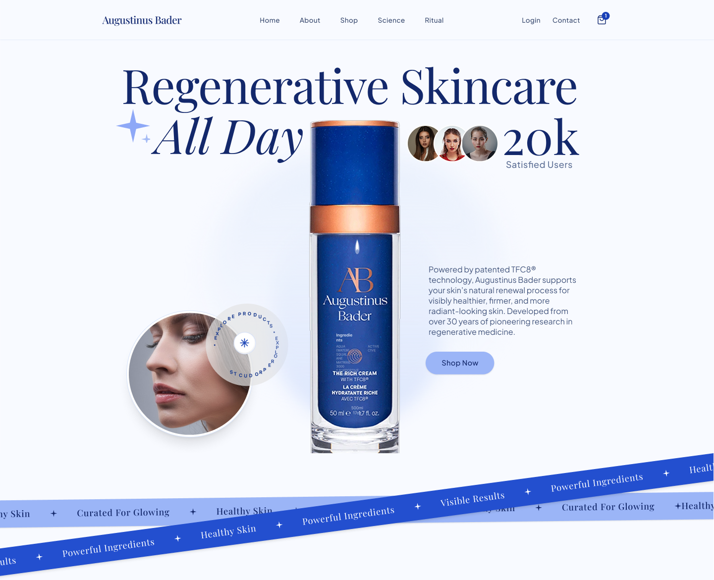 Skincare Brand Website, Websites