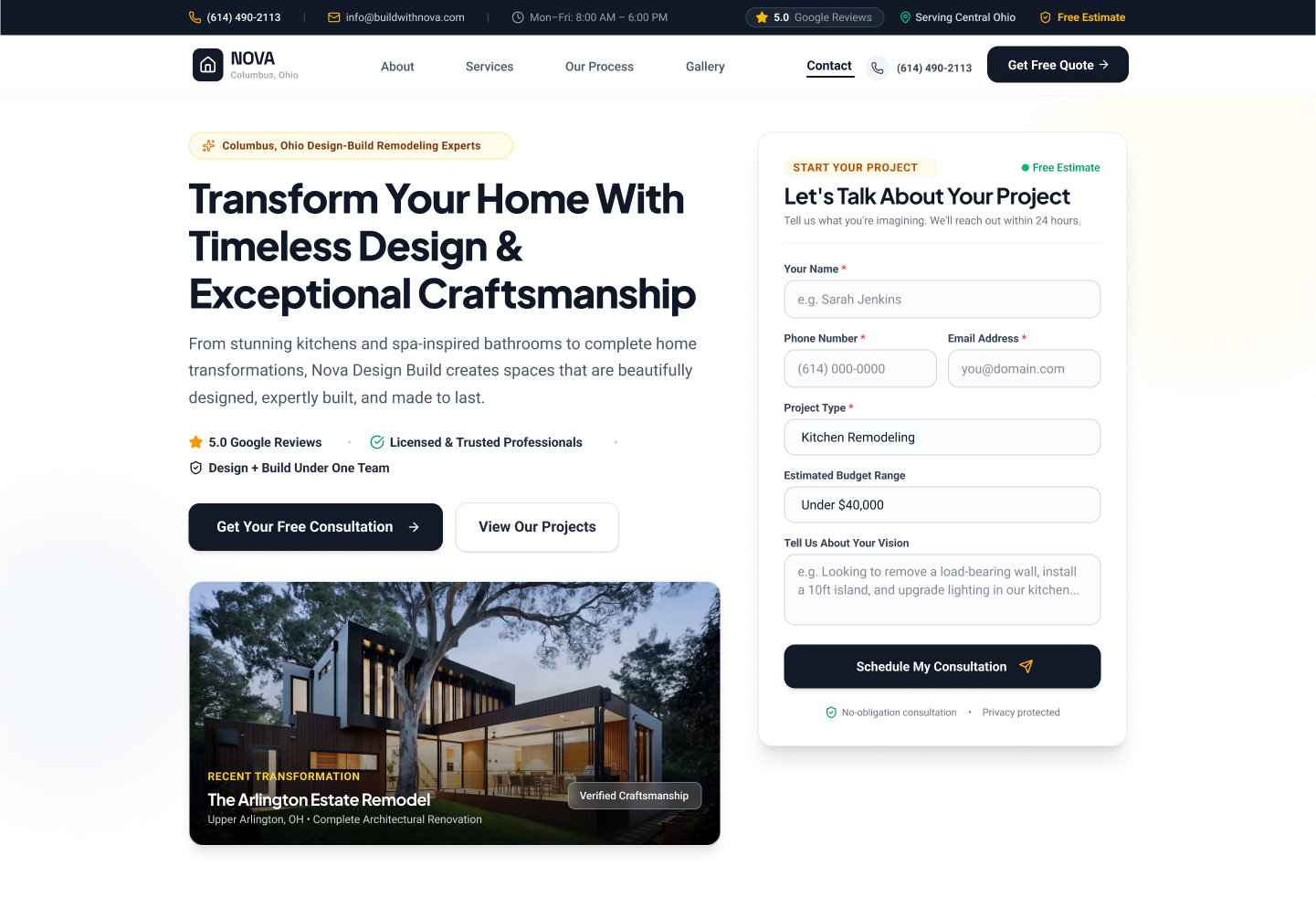Home Remodeling Website, Websites