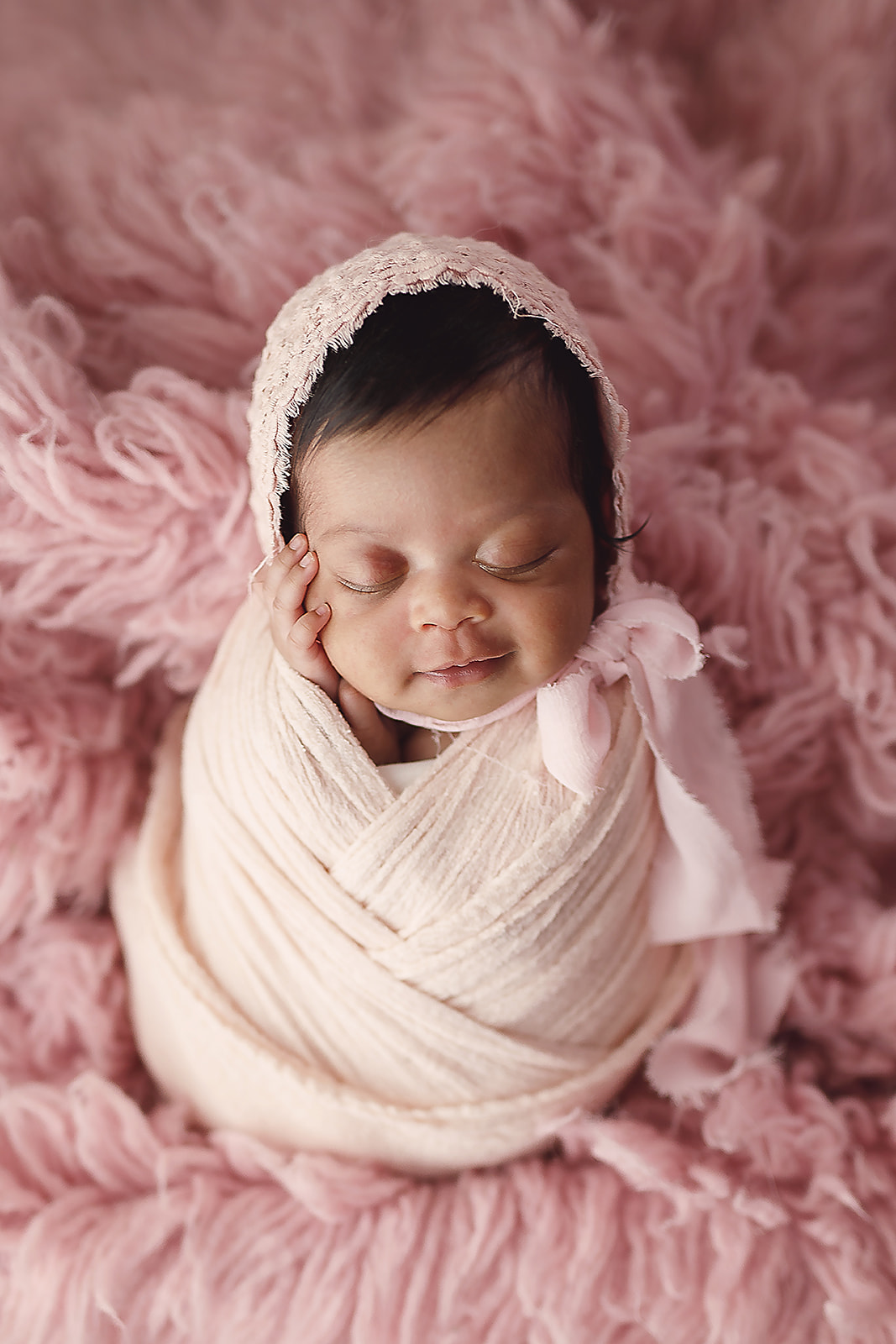 Pink wrap newborn