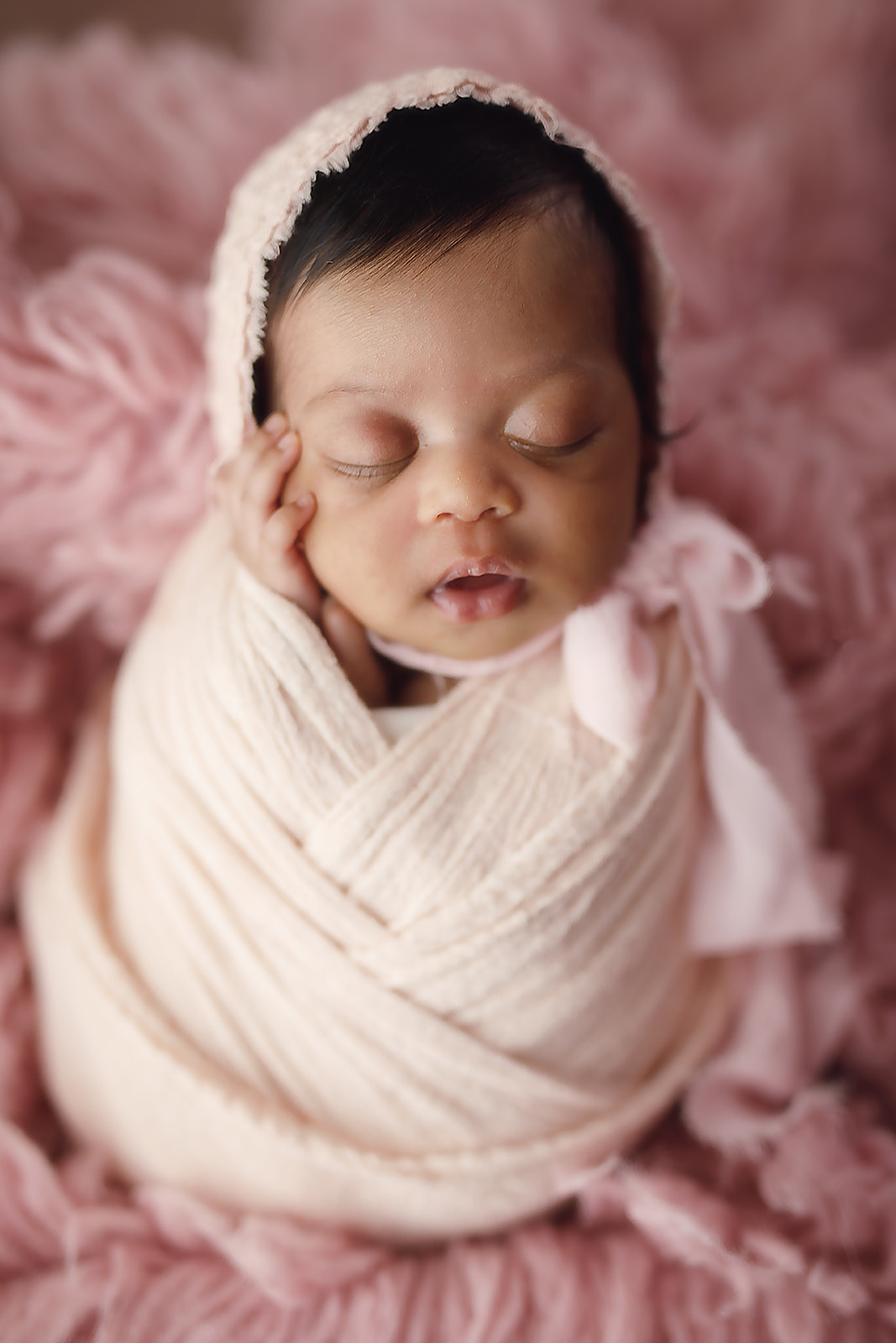 Blue bowl newborn