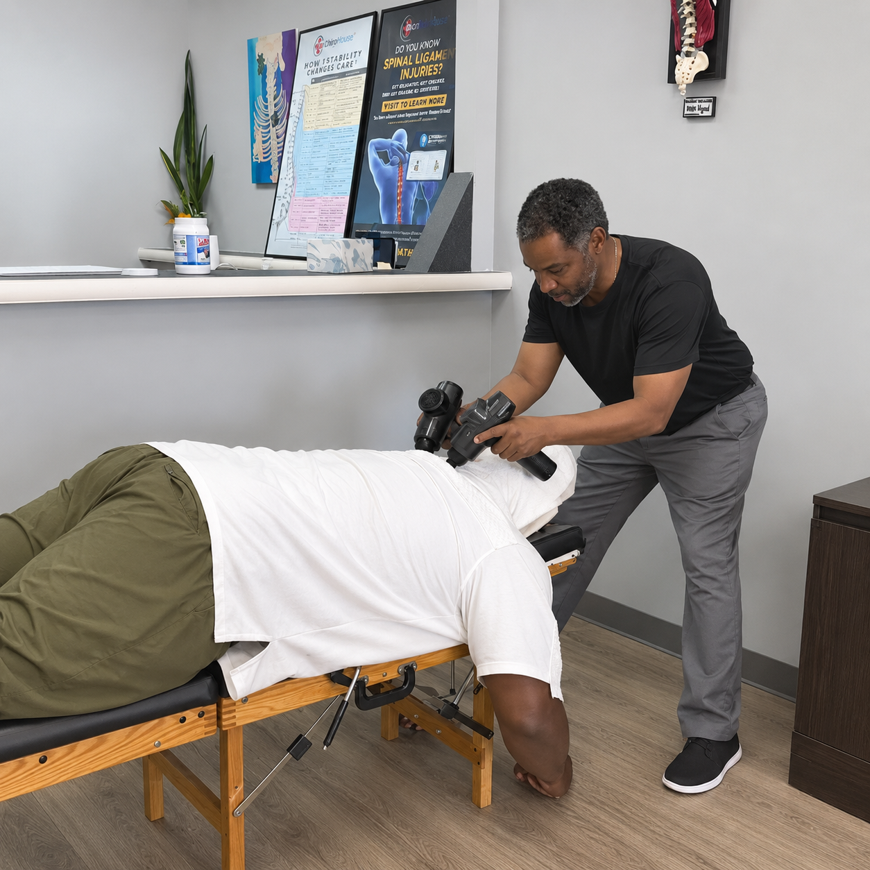 Chiropractic care at Alleviation Wellness Chiropractic