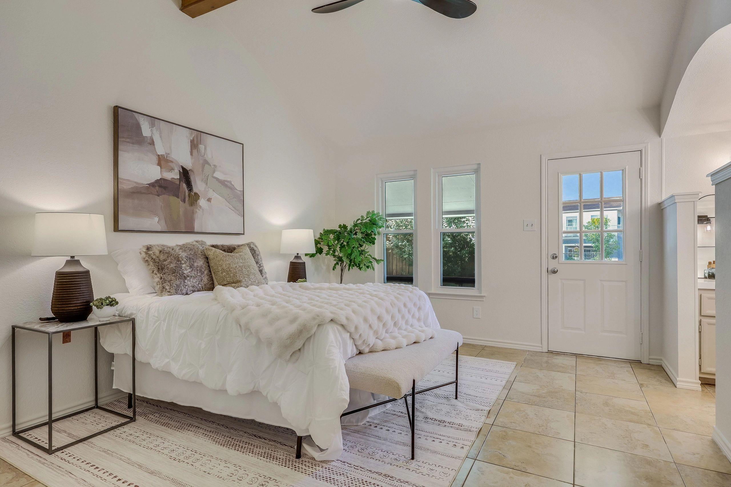 Staged interior