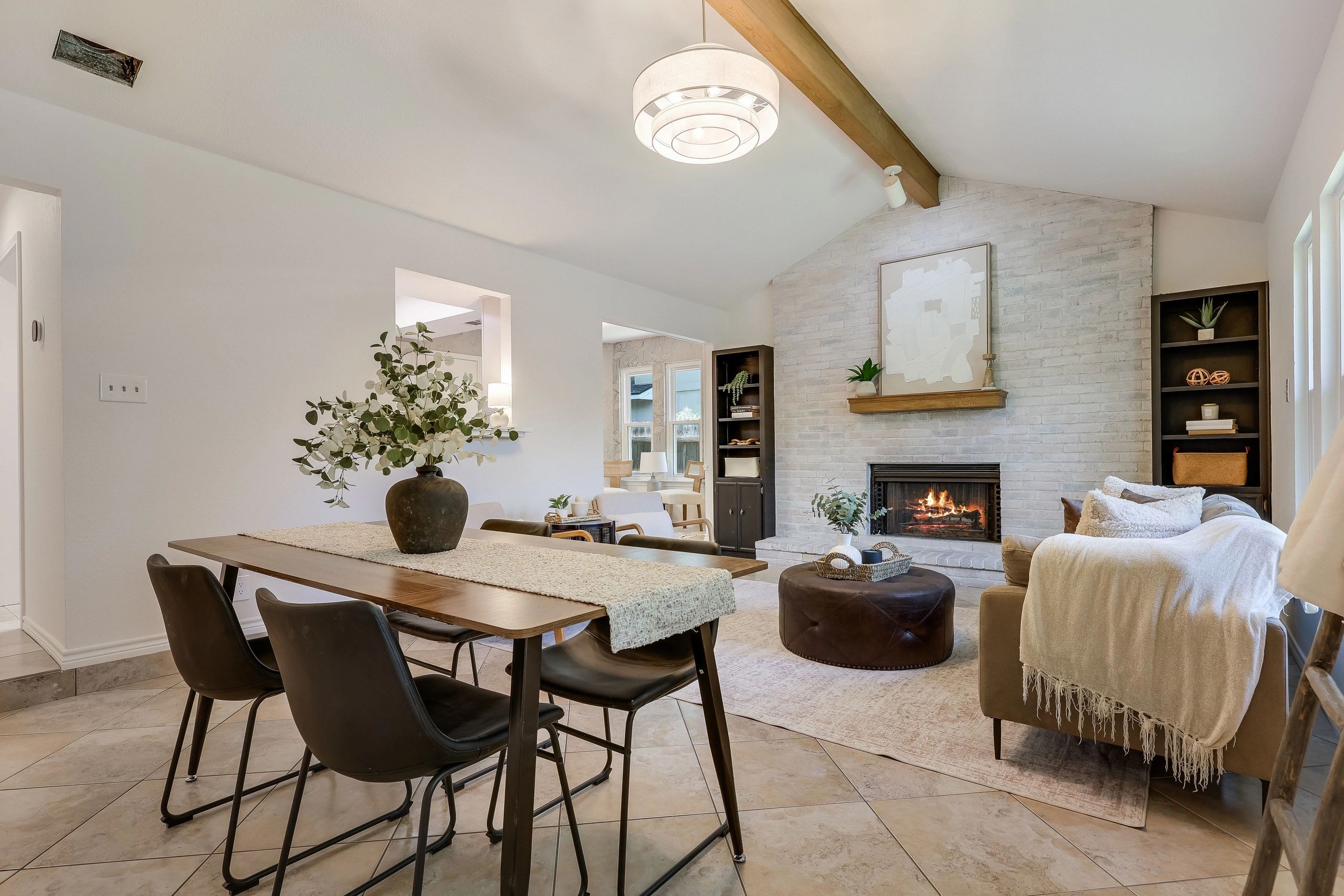 Staged living area