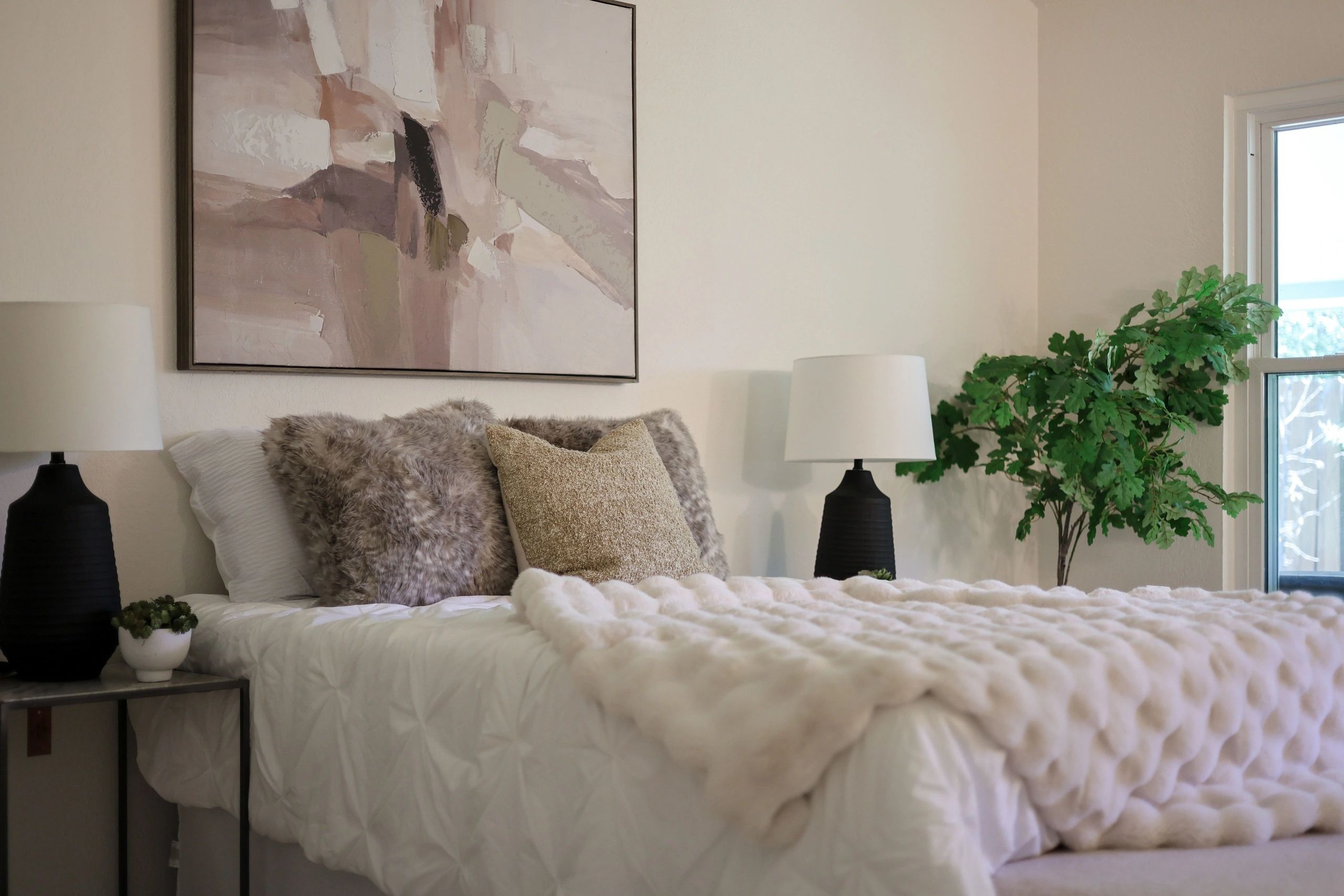 Staged living room