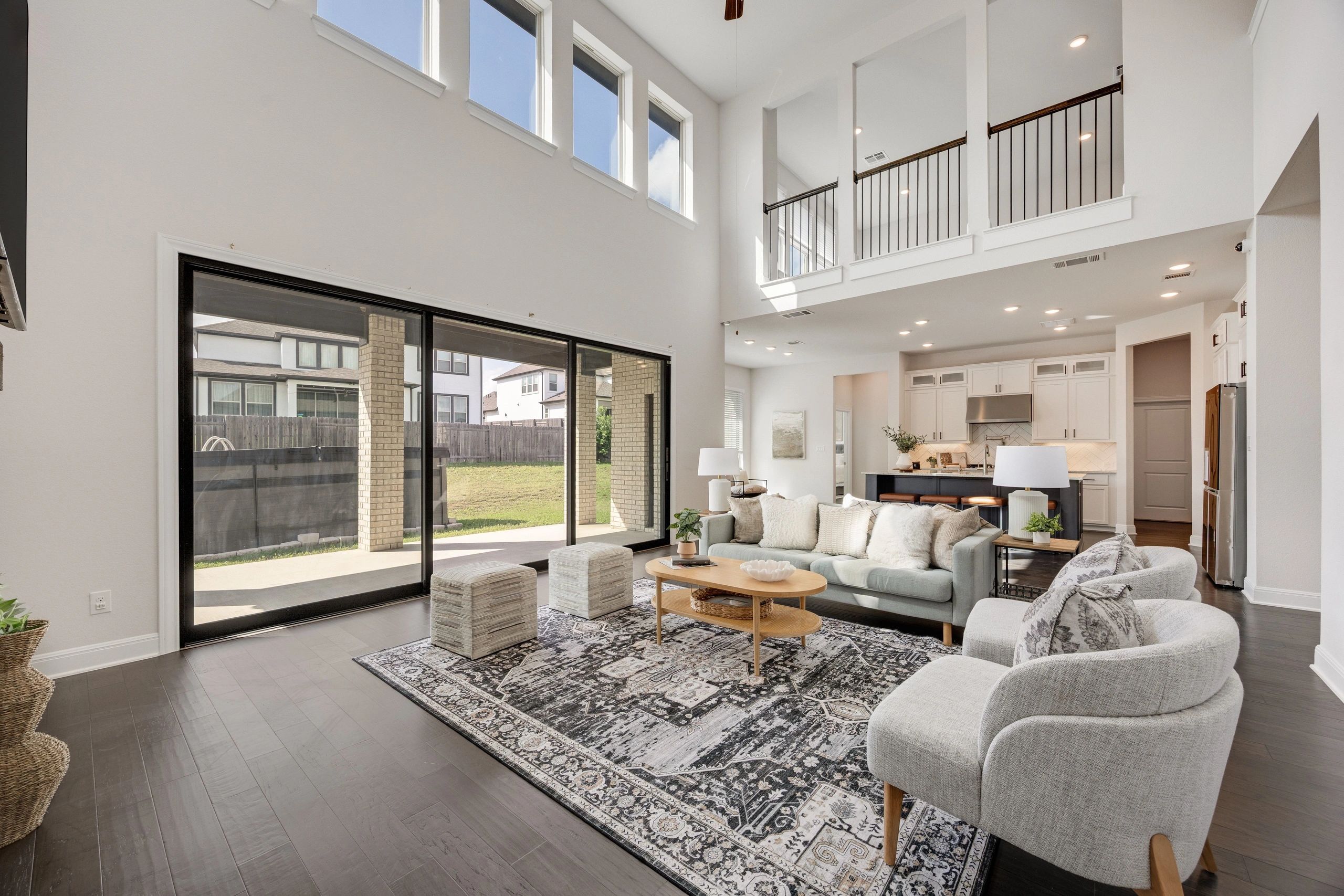 Staged living room