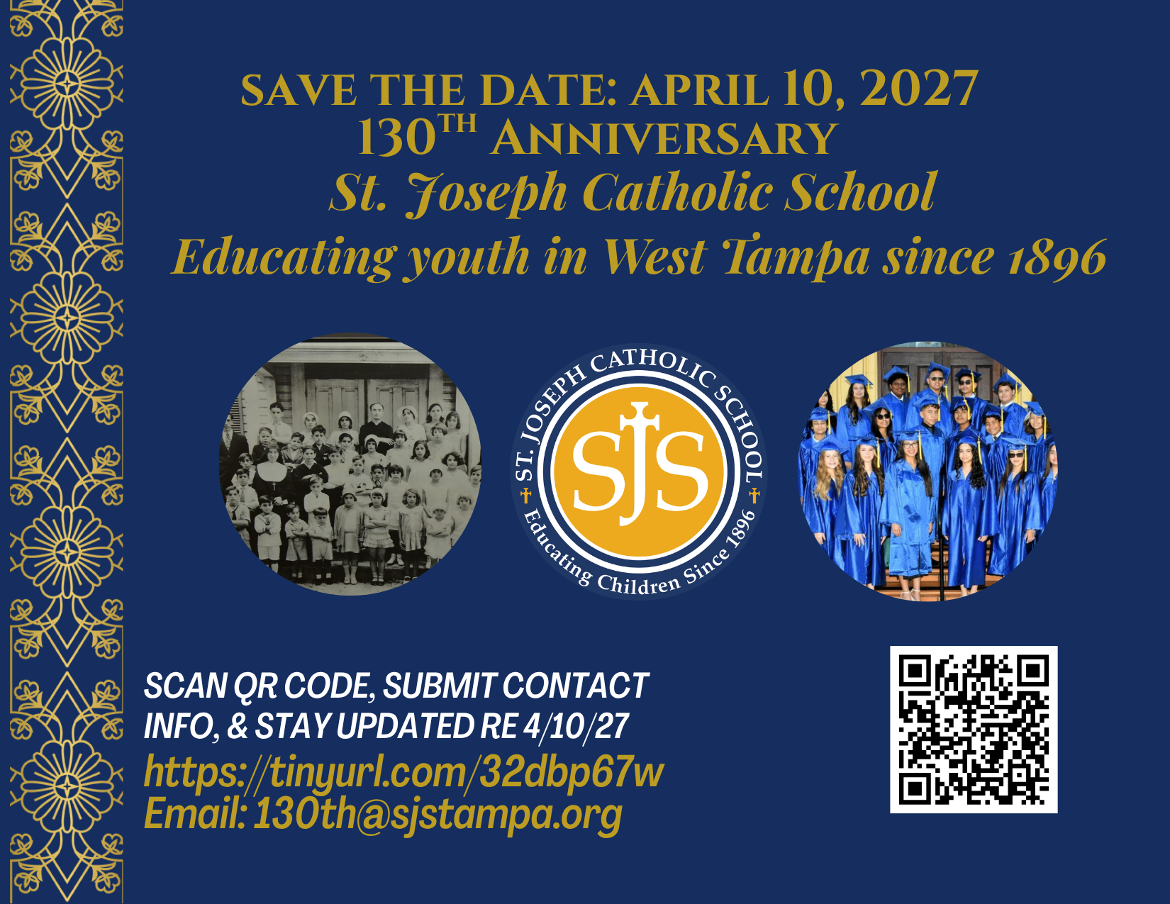 St. Joseph Catholic School event flyer