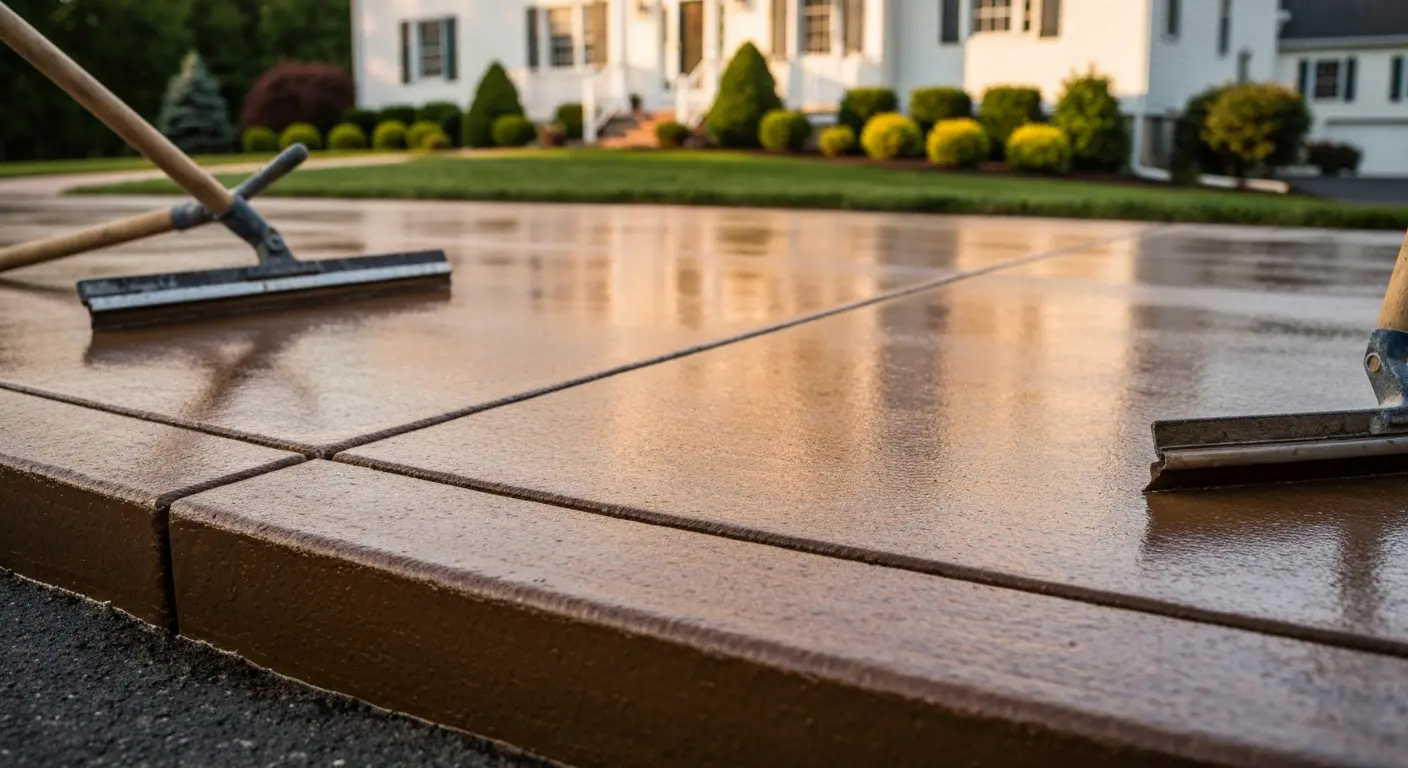 Decorative concrete finishes