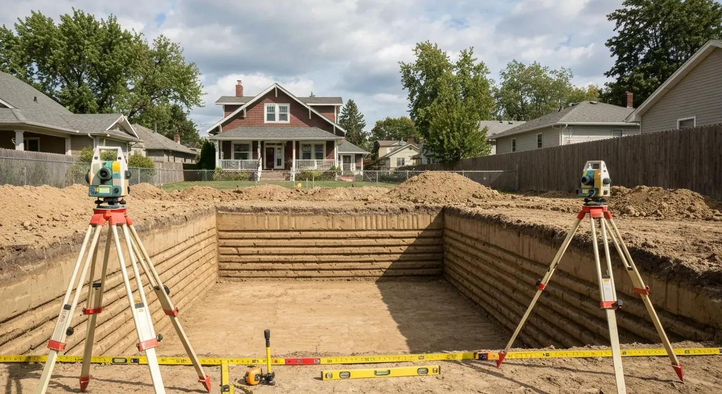 Foundation excavation project