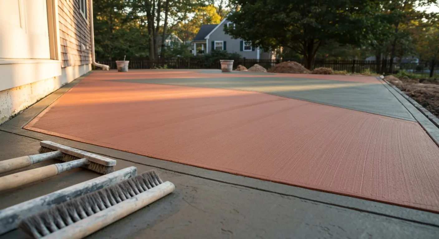 Decorative patio finish