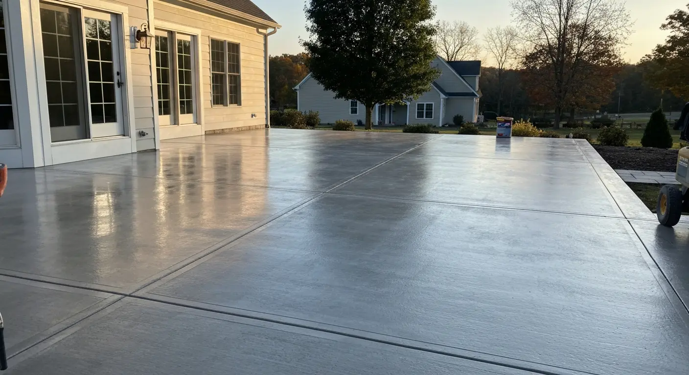 Decorative concrete finish