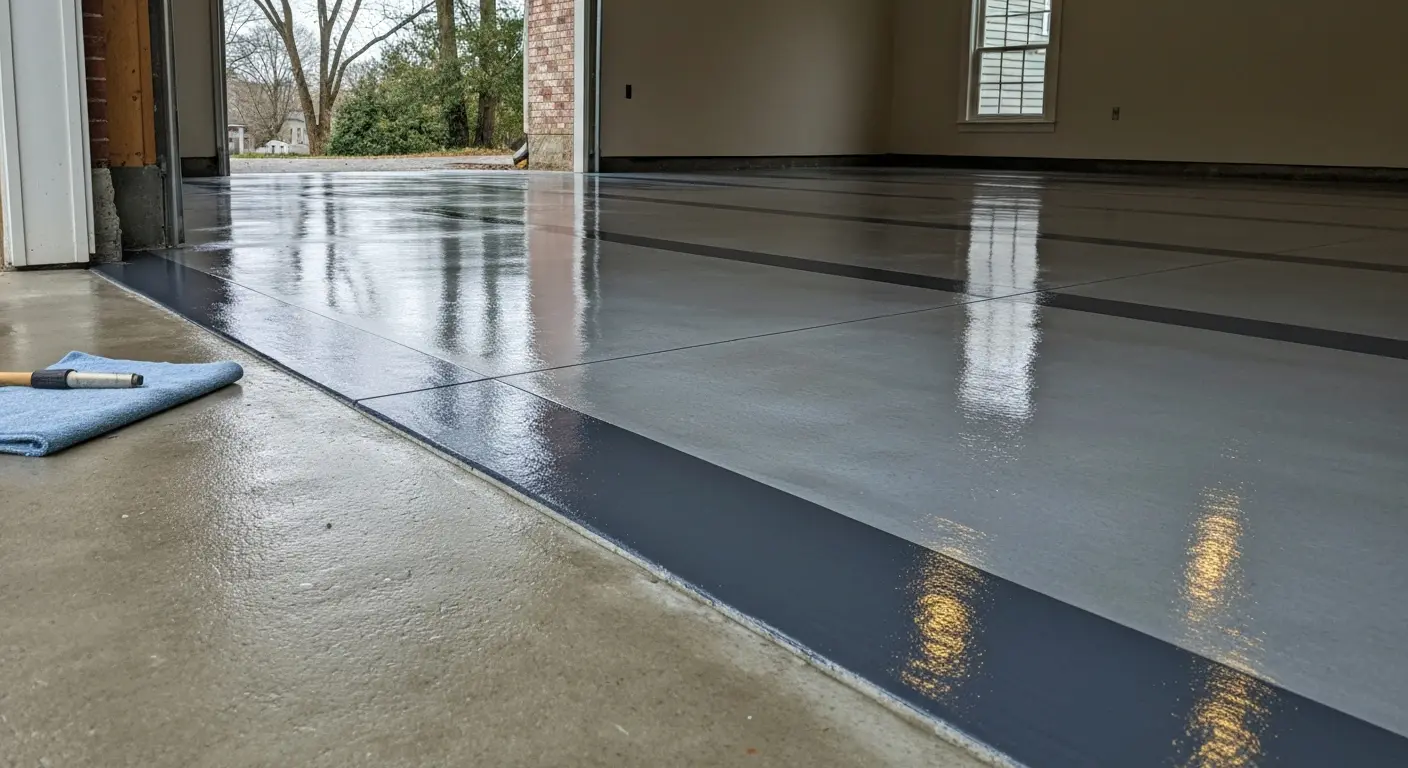 Polished decorative concrete