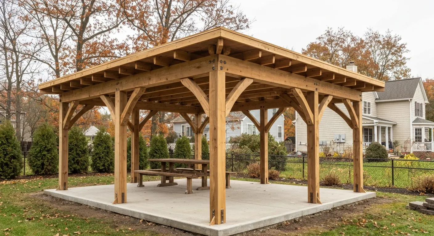 Custom outdoor pavilion