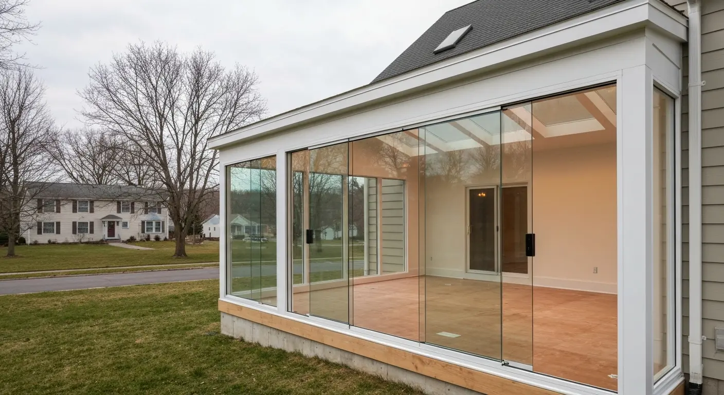 Single-story room addition