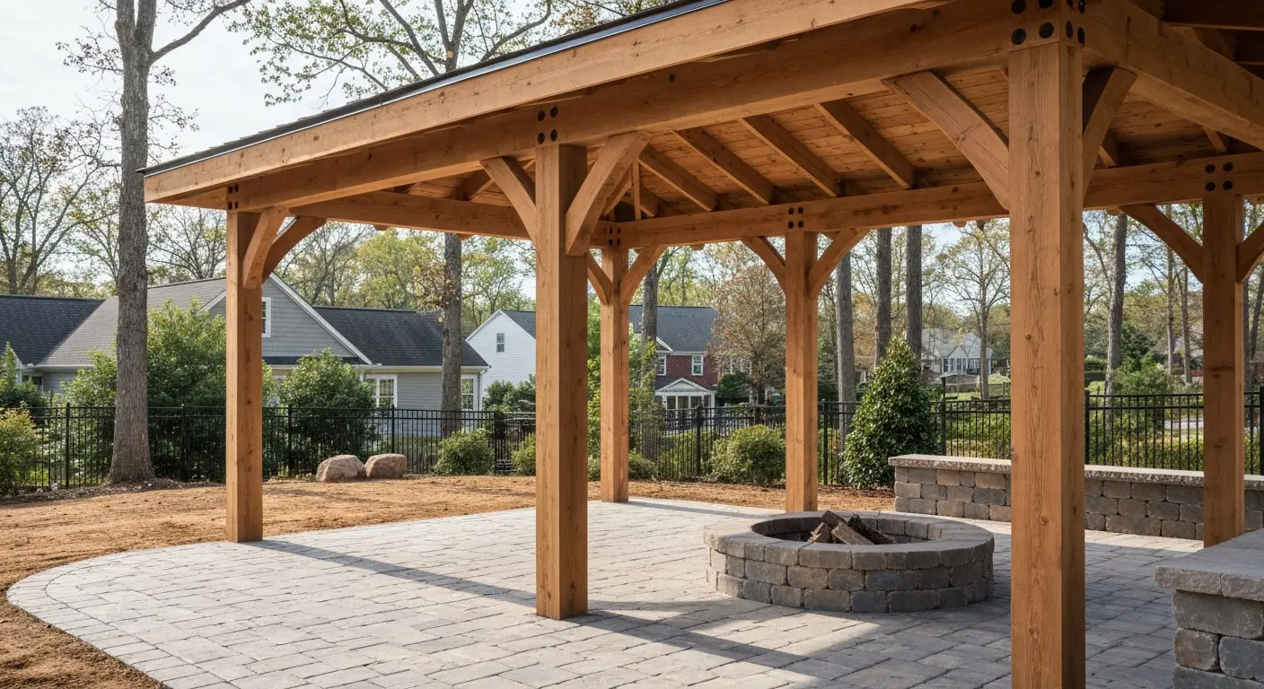 Custom pavilion construction