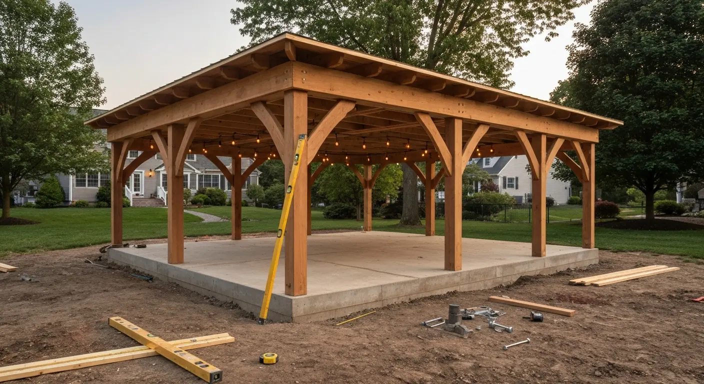 Custom pavilion construction