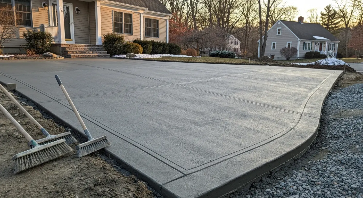 Custom driveway installation