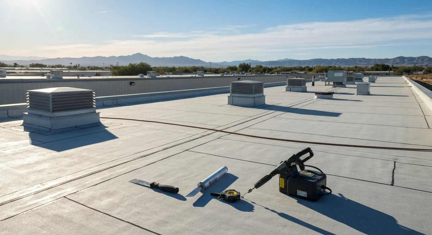 Commercial flat roof maintenance in Central Lancaster