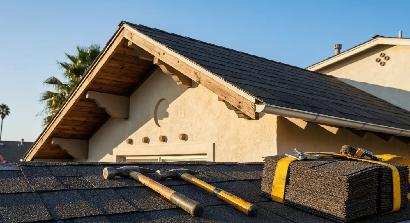 Roof repair work