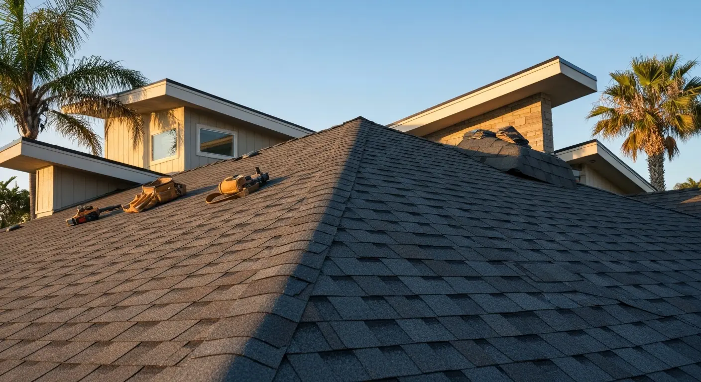New roof installation