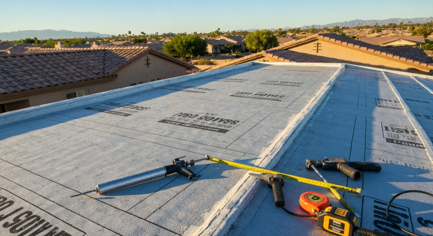 Roof repair work