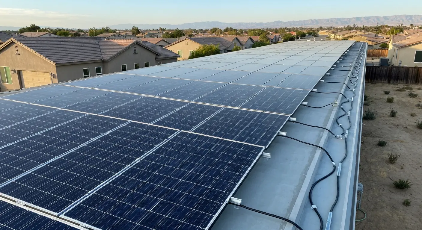 Solar roof installation