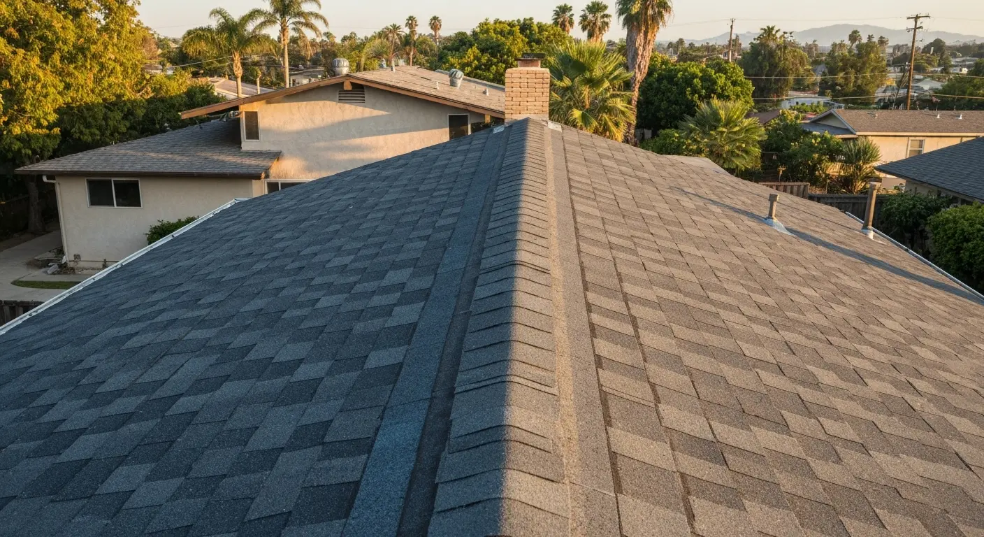 Asphalt shingle roof installation