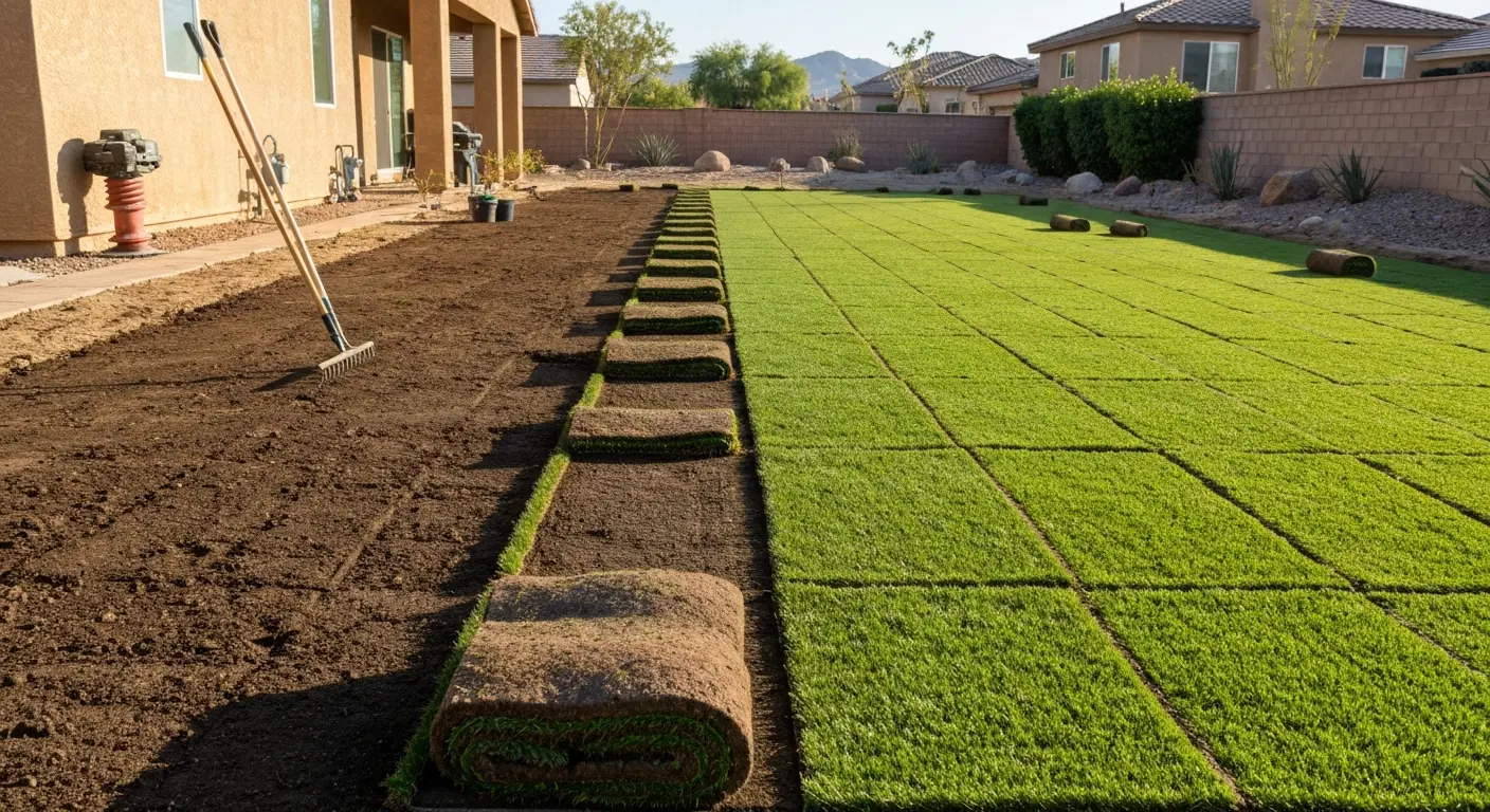 Sod installation and landscape design