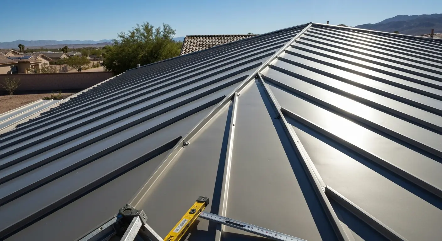 Metal roof installation in East Lancaster