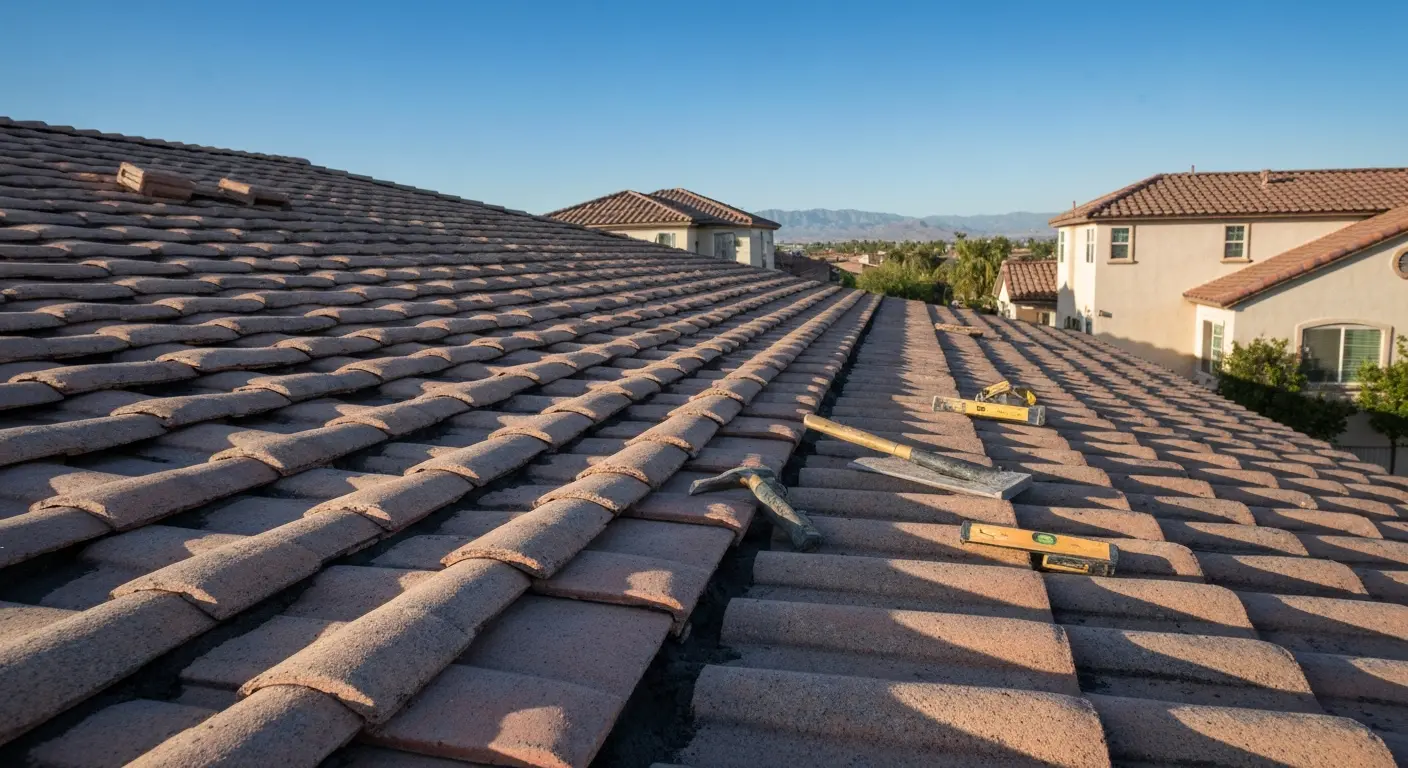 Roof repair work