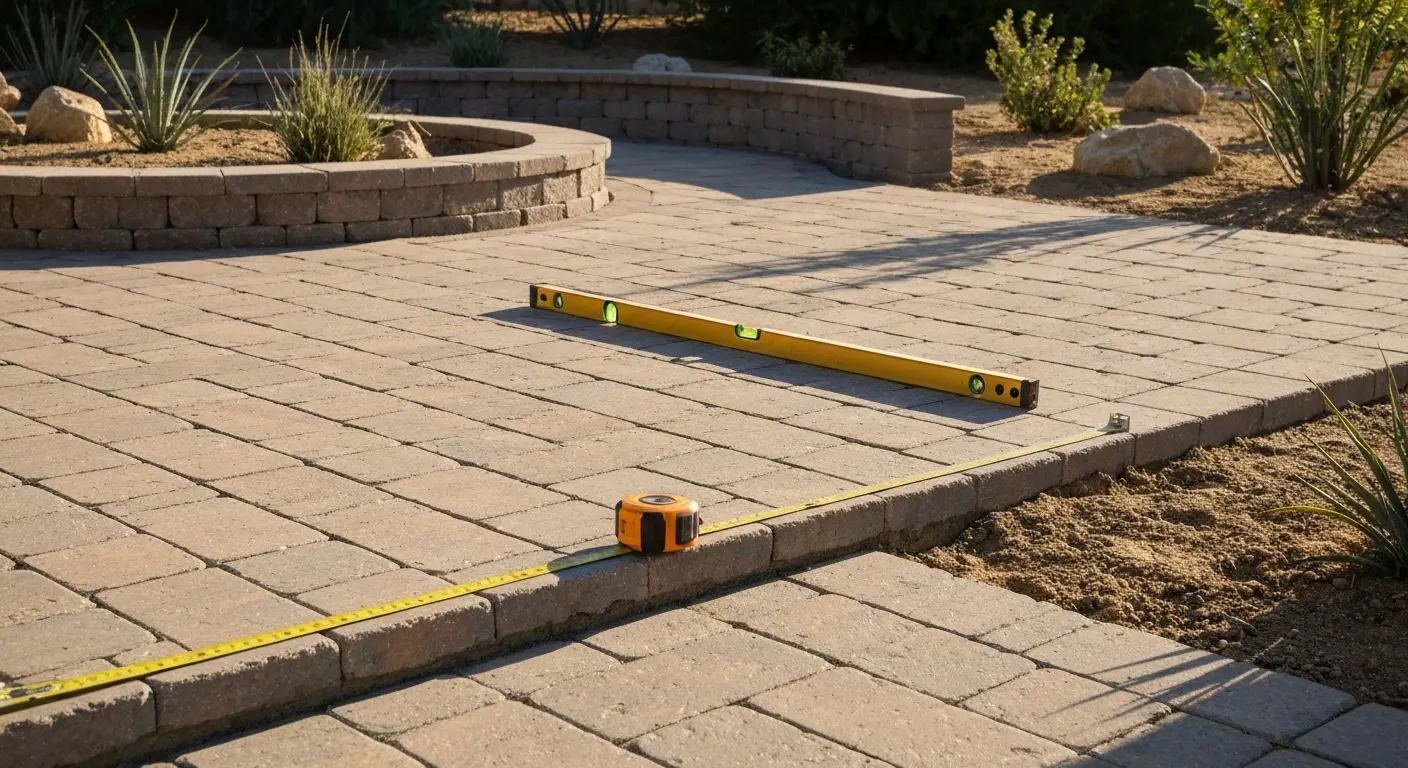 Hardscape installation
