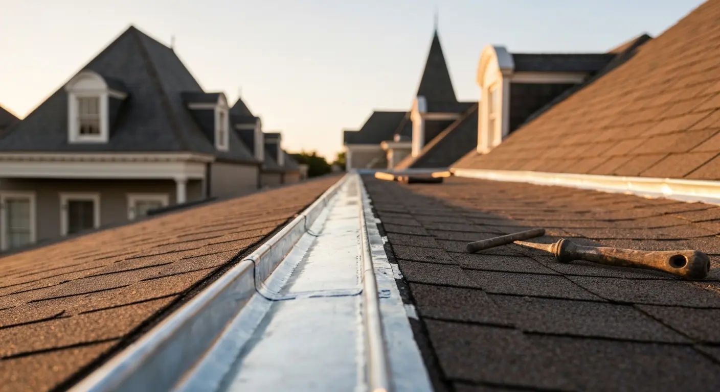 Roof repair work