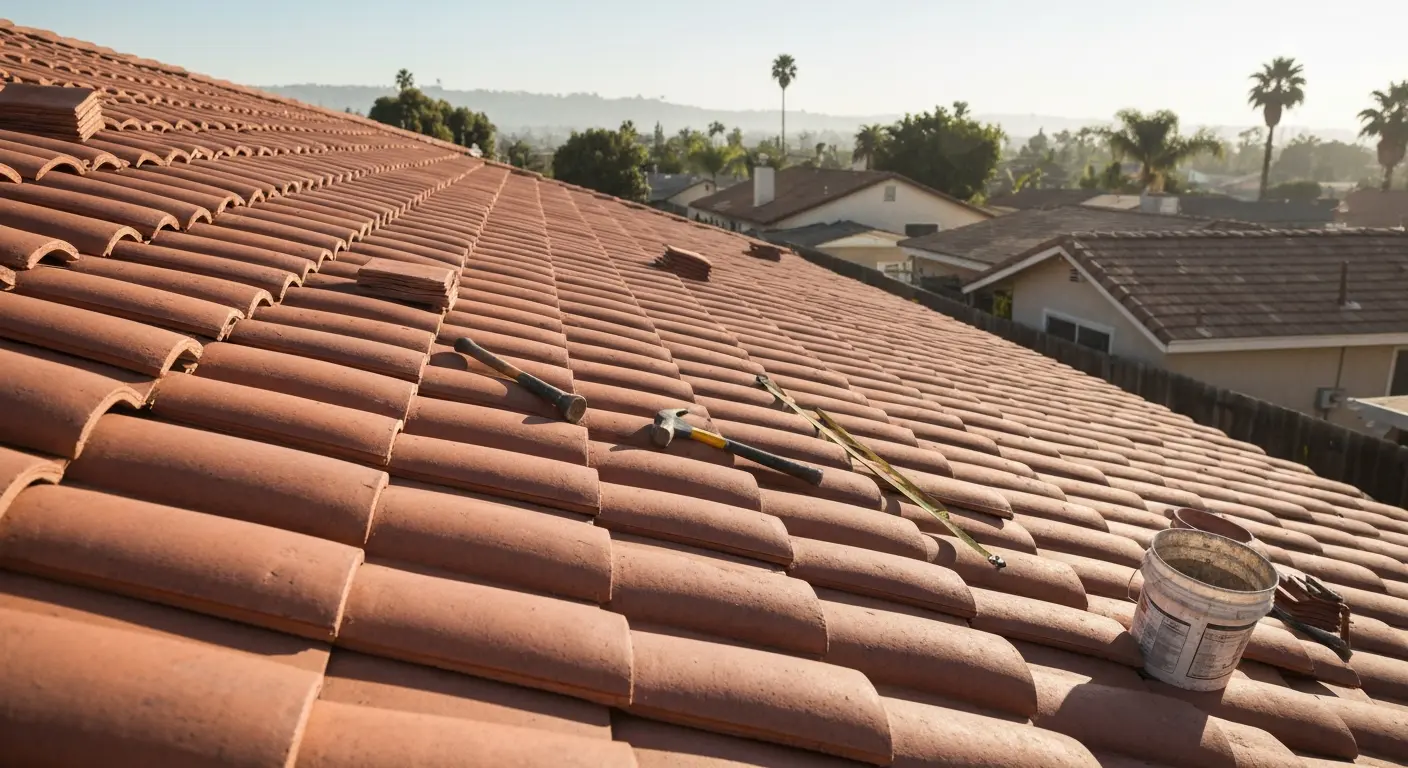 New roof installation in East Whittier