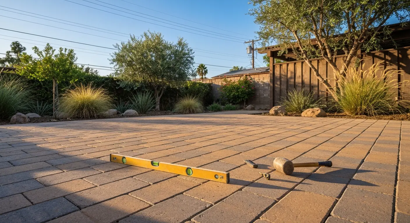 Patio installation