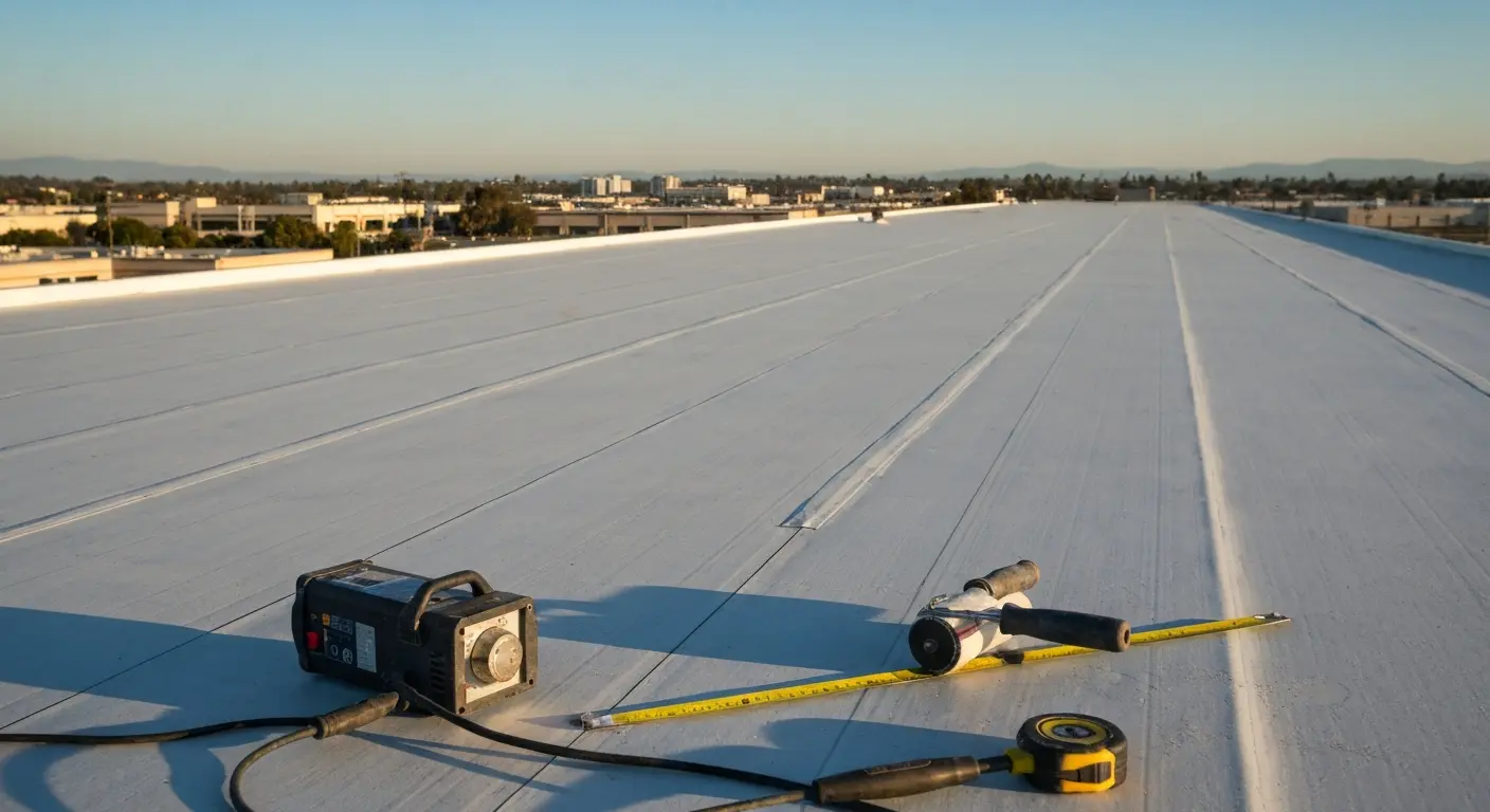 Commercial flat roof repair