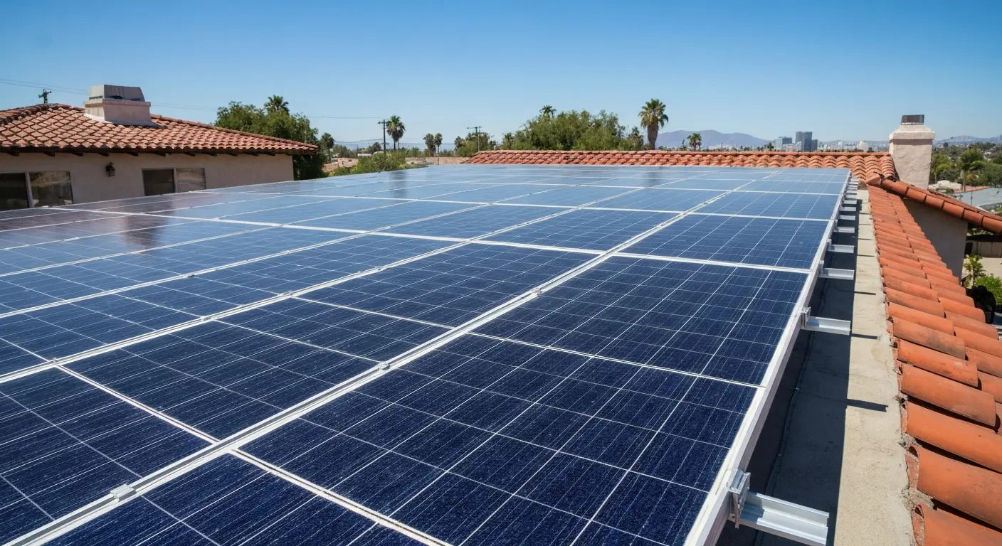 Solar panel installation