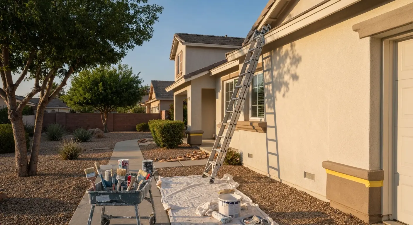 House exterior painting project