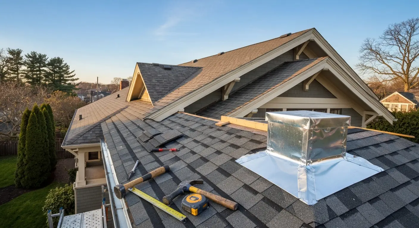 Roof replacement installation