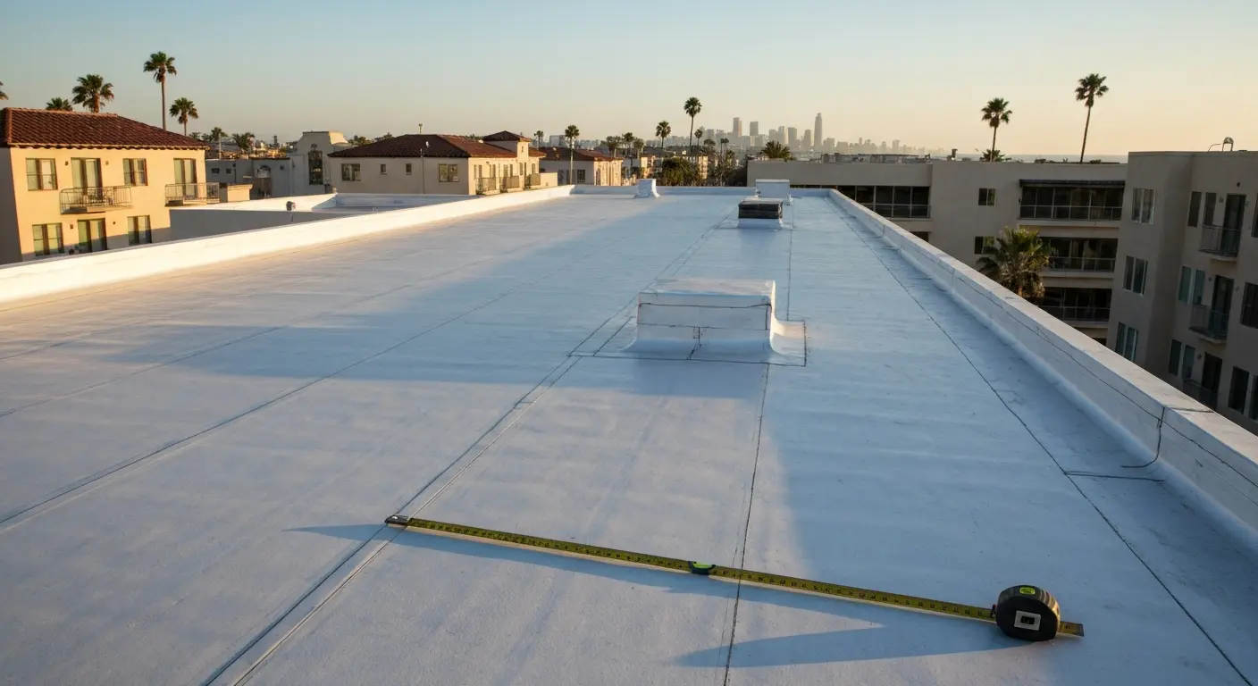 Flat roof installation