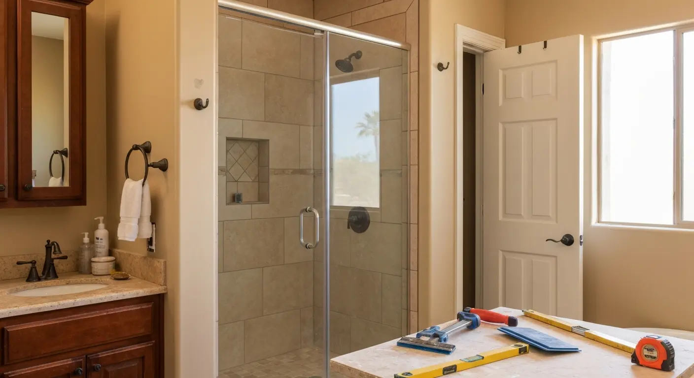 Custom tile shower