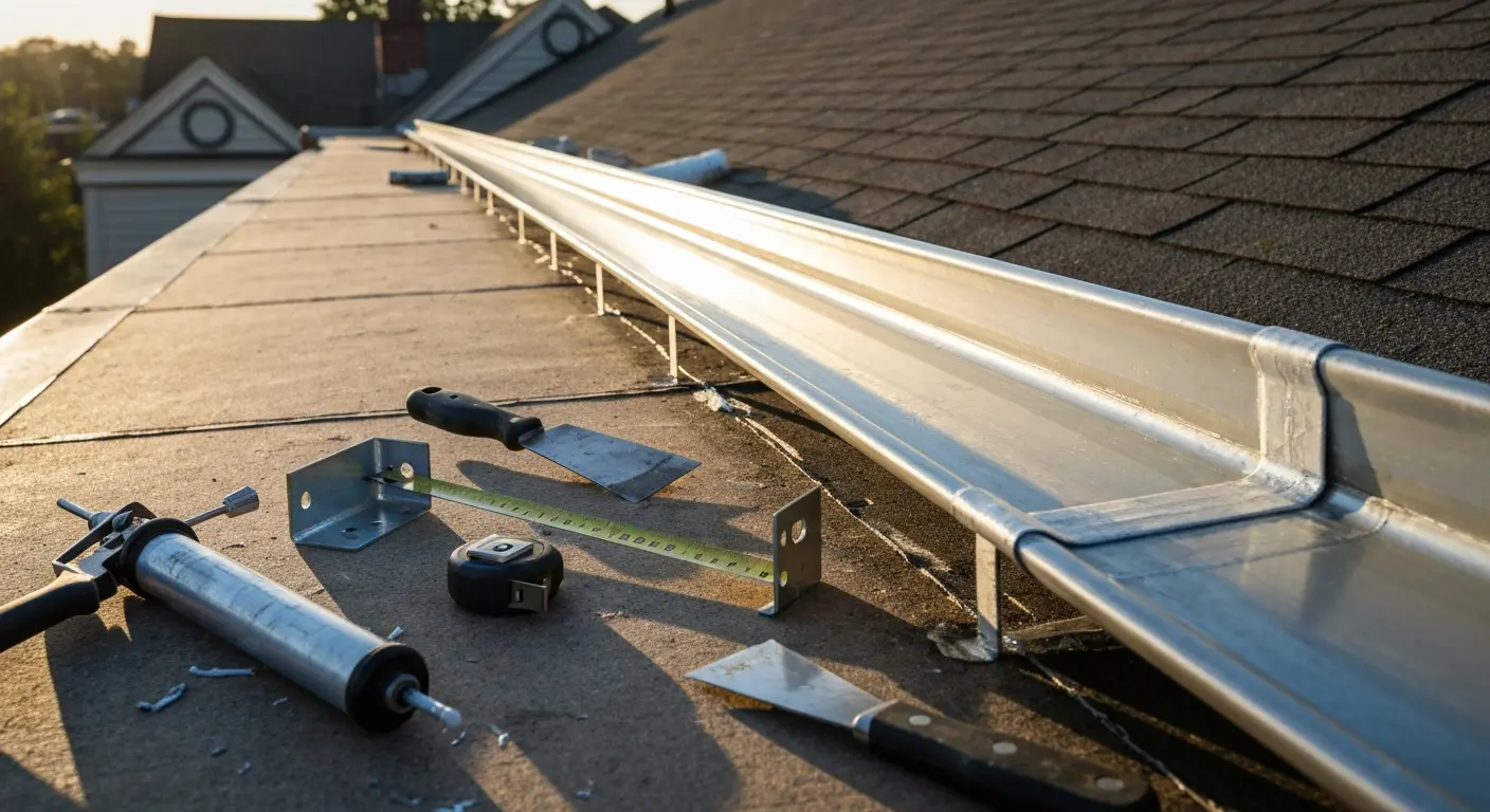 Flashing and gutter repair