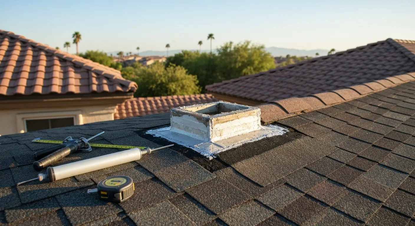 Roof repair project