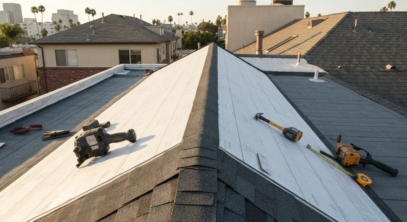 Roof installation project